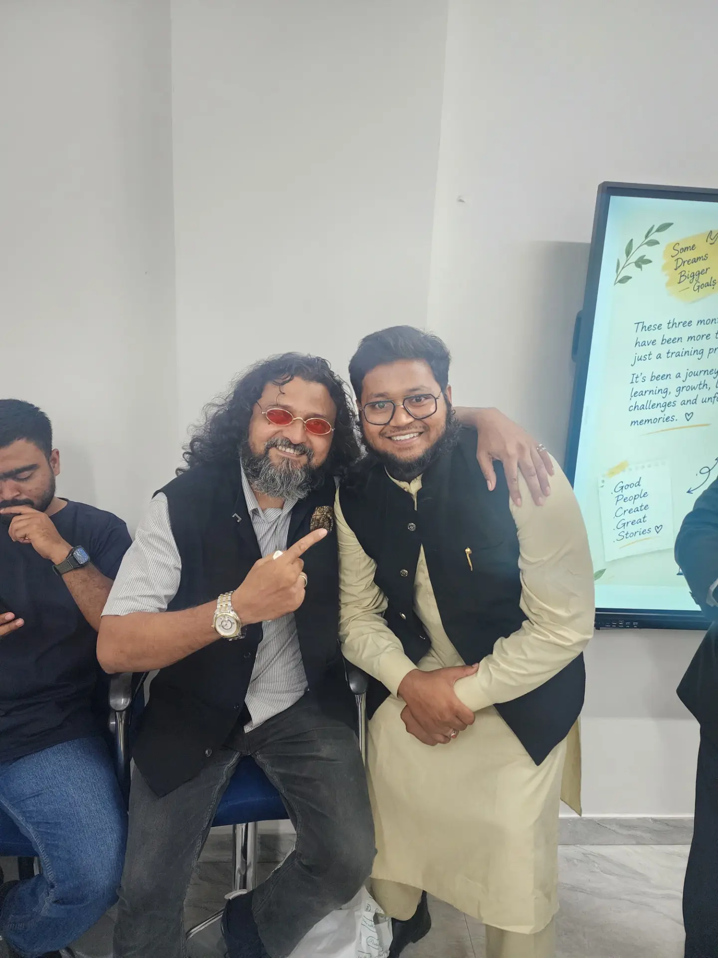 Mohd Abu Sayeed with Md Nasarullah Khan Sir at Skills Development Hub